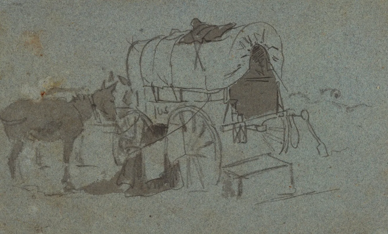 Army Wagon And Mule