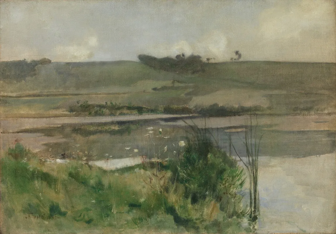 Arques La Bataille by John Henry Twachtman - Canvas Print