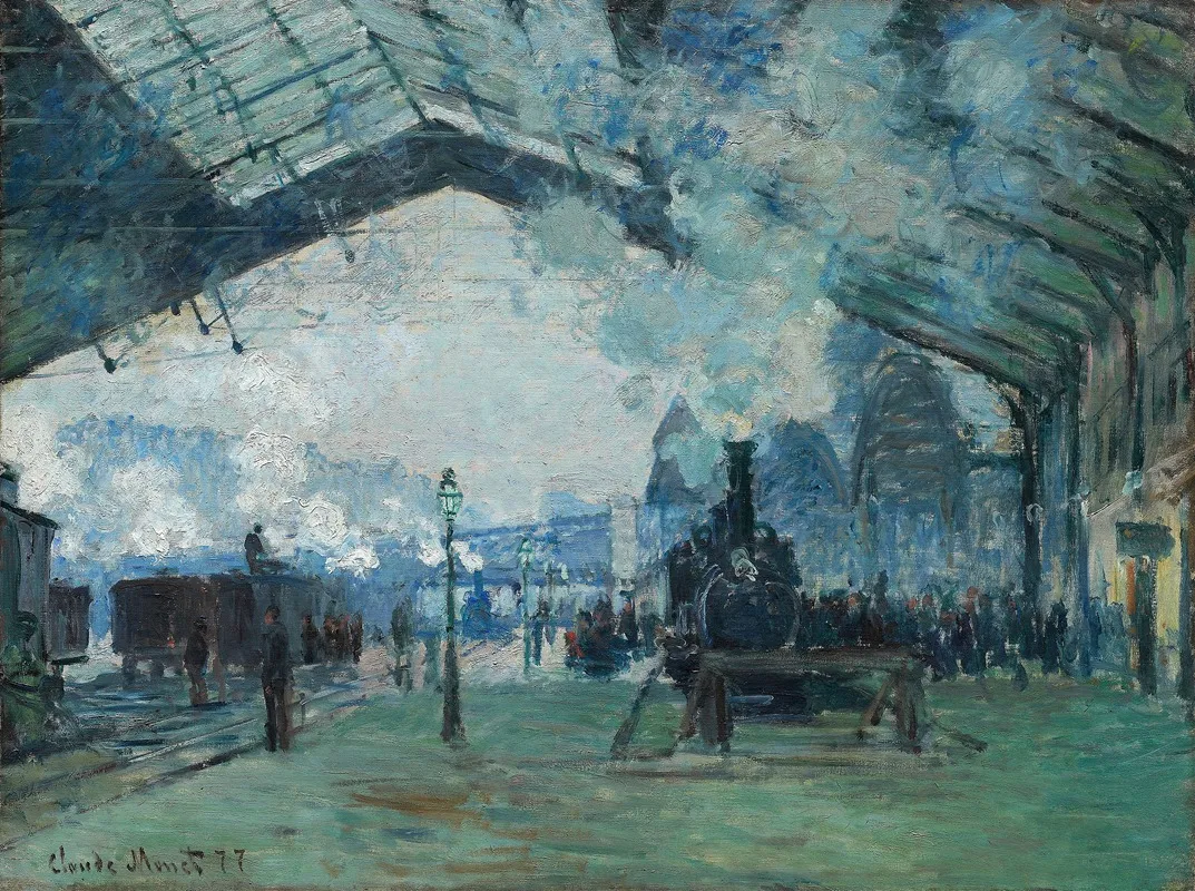 Arrival Of The Normandy Train Gare Saint Lazare
