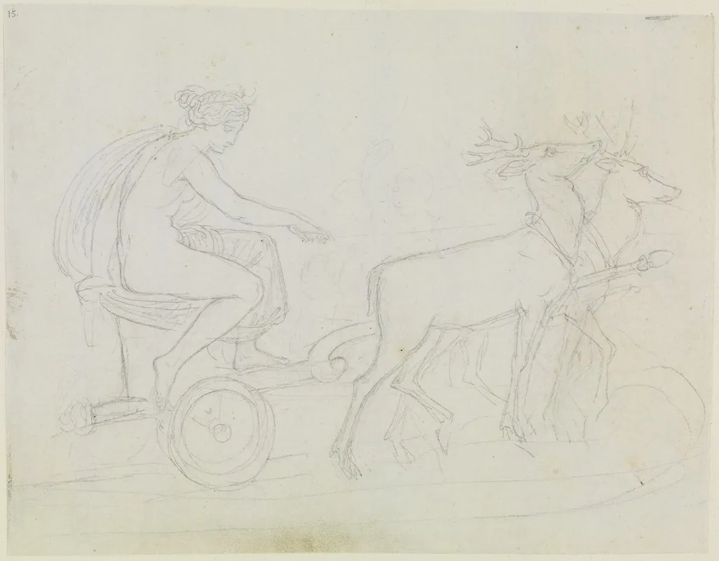 Artemis Auf Ihrem Hirschgespann