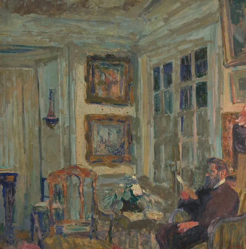 Arthur Fontaine Lisant by Édouard Vuillard - Canvas Print