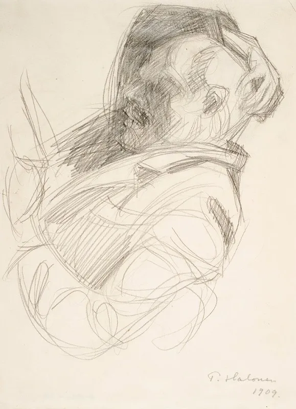 Arttu Reading by Pekka Halonen - Canvas Print