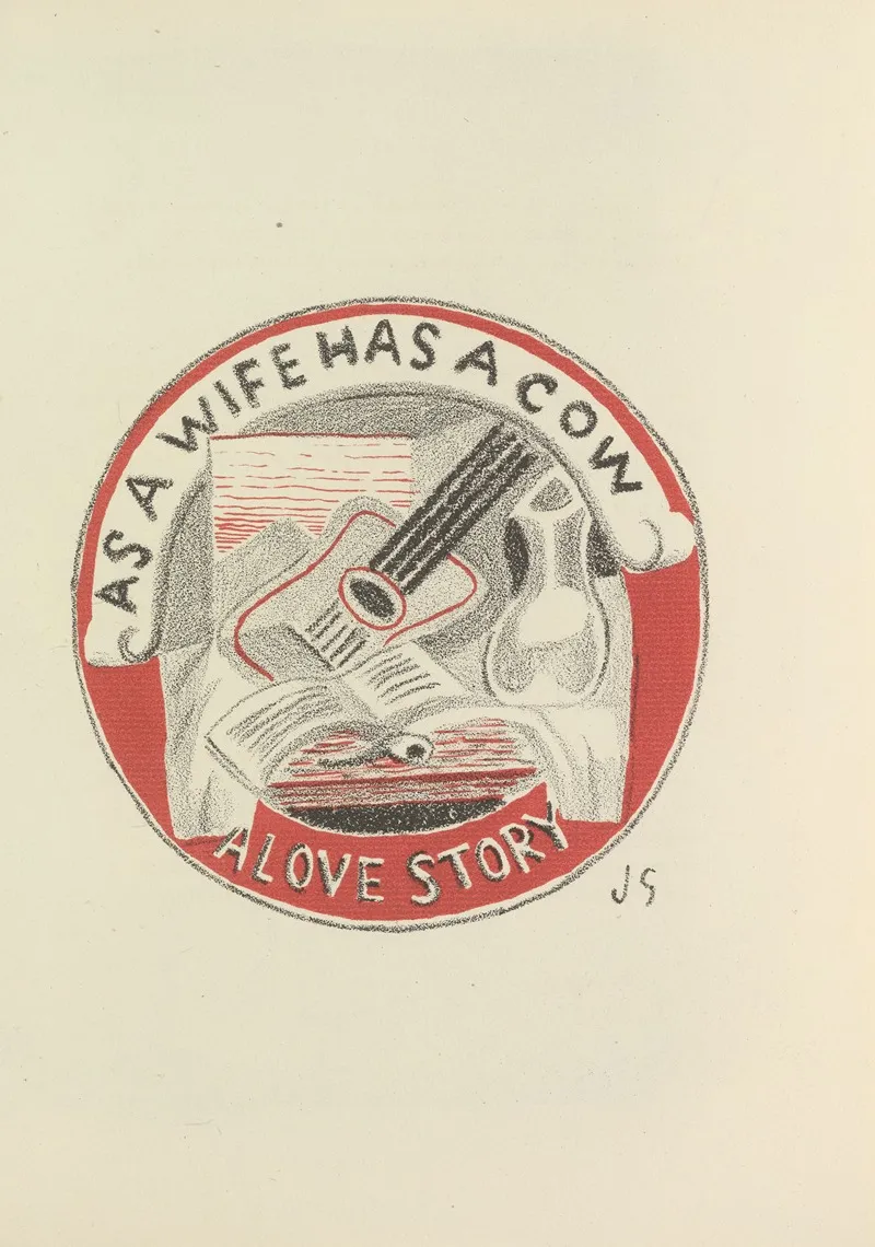 As A Wife Has A Cow Pl 3 by Juan Gris - Canvas Print