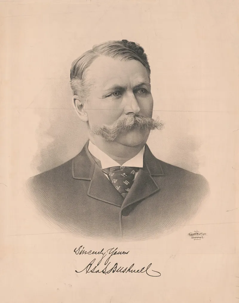 Asa Smith Bushnell by Henderson-Achert Litho. Co. - Canvas Print
