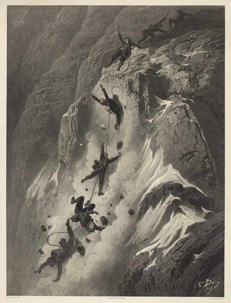 Ascension Du Mont Cervin 14 Juillet 1865 La Chute