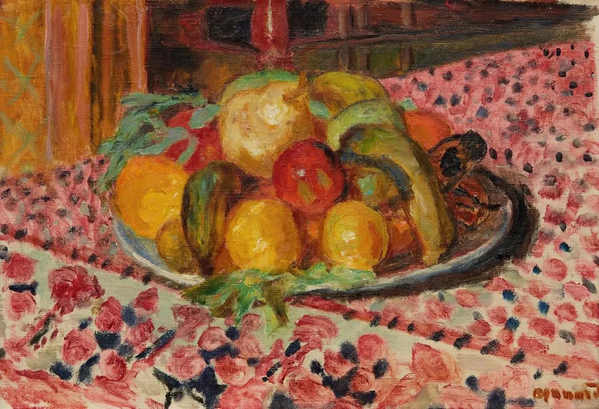 Assiette De Fruits by Pierre Bonnard - Canvas Print