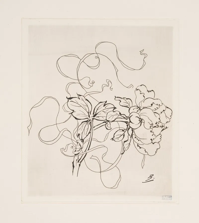 Assiette Pivoine
