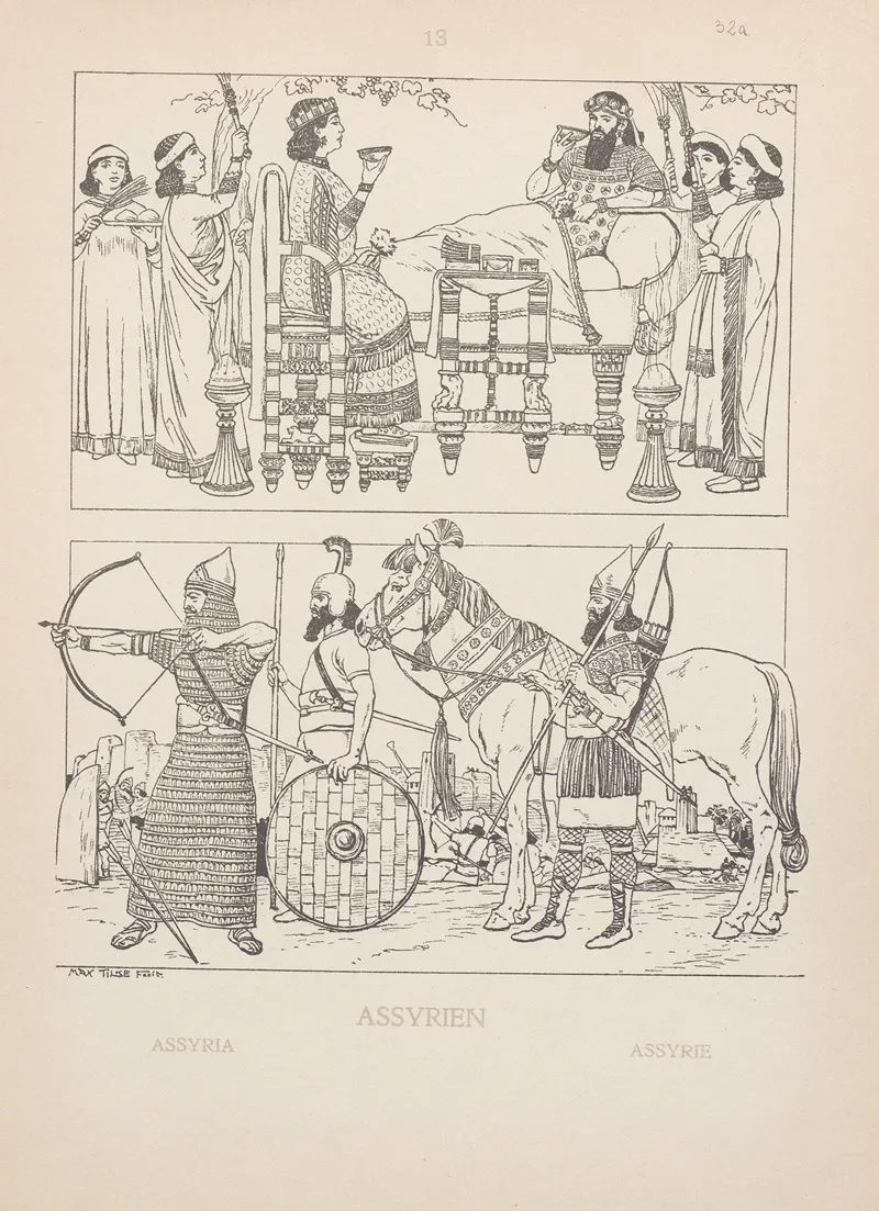 Assyria 2 by Adolf Rosenberg - Canvas Print