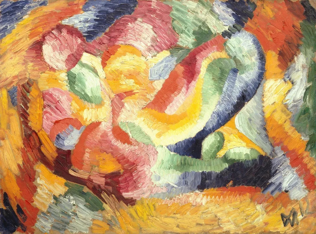 Astrale Komposition Vi by Wilhelm Morgner - Canvas Print