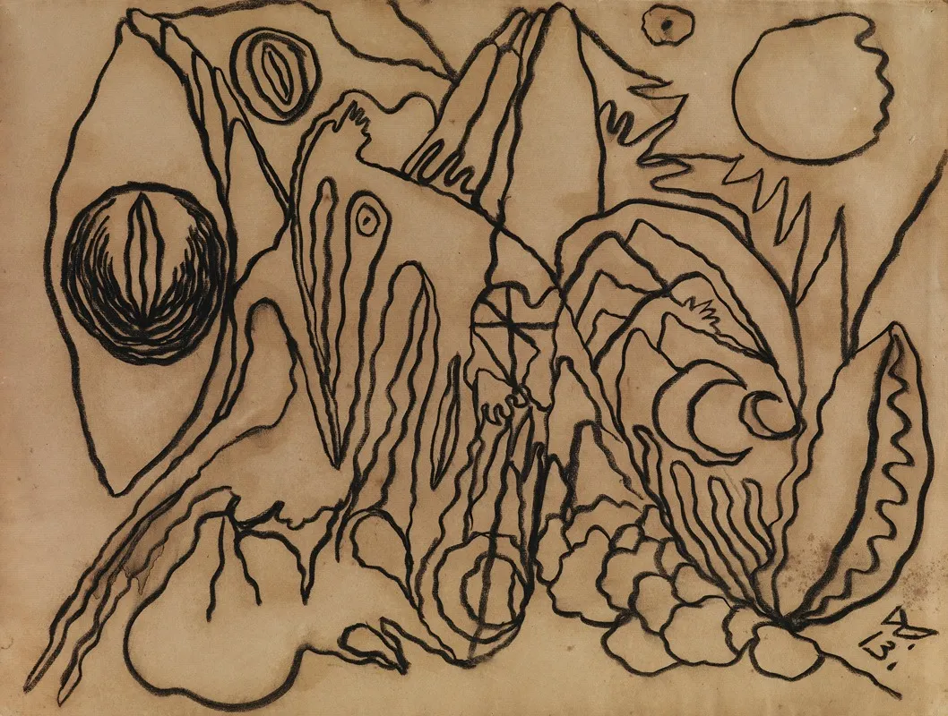 Astrale Landschaft Iv by Wilhelm Morgner - Canvas Print