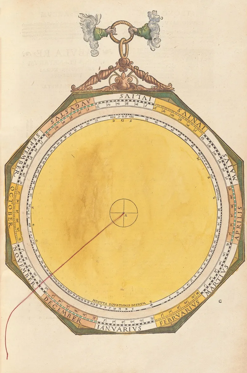 Astronomicum Caesareum Pl 003 by Petrus Apianus - Canvas Print
