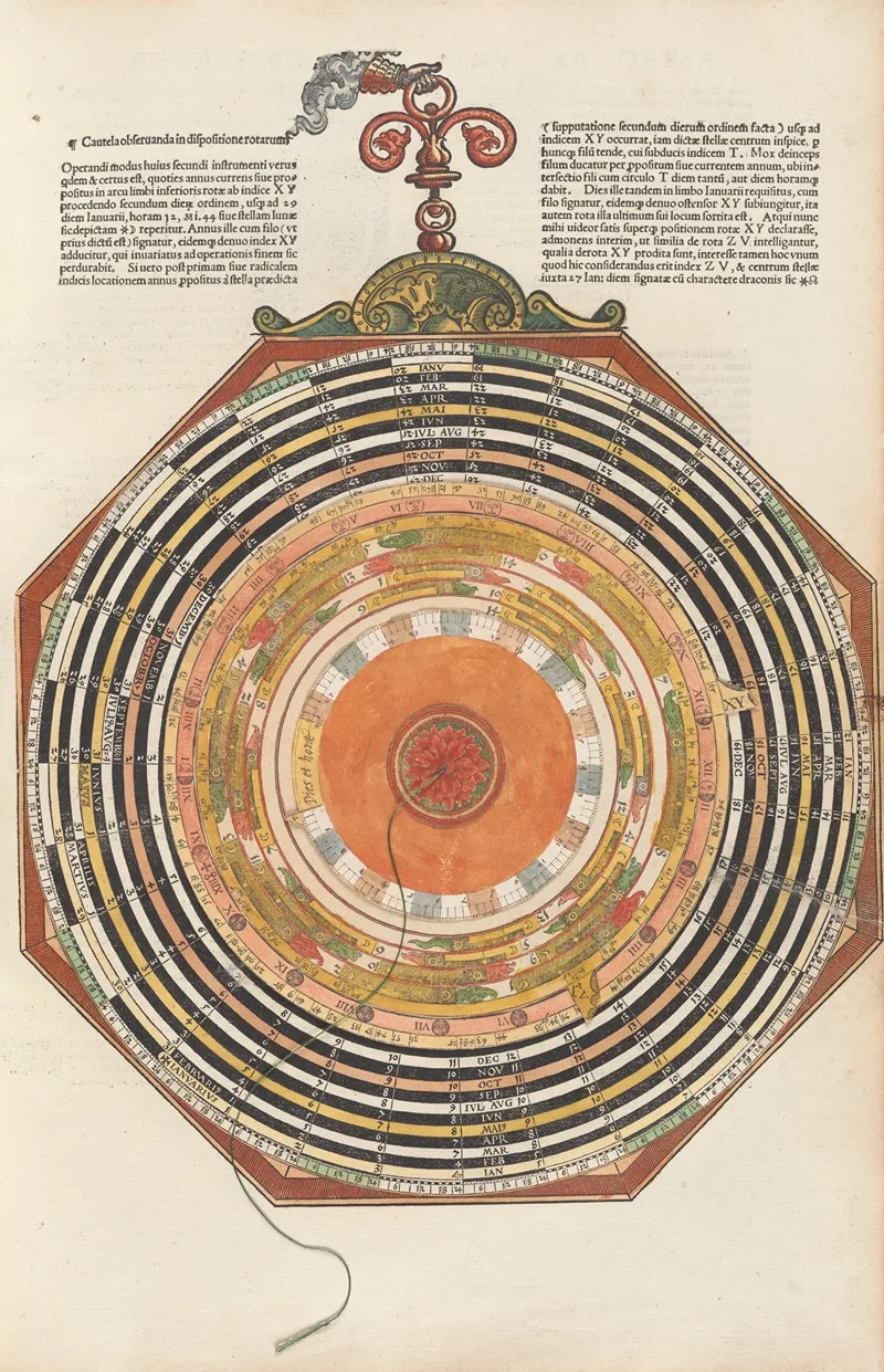 Astronomicum Caesareum Pl 021 by Petrus Apianus - Canvas Print