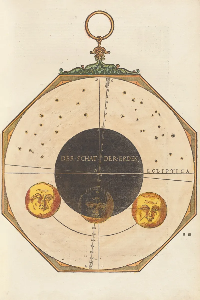 Astronomicum Caesareum Pl 025 by Petrus Apianus - Canvas Print