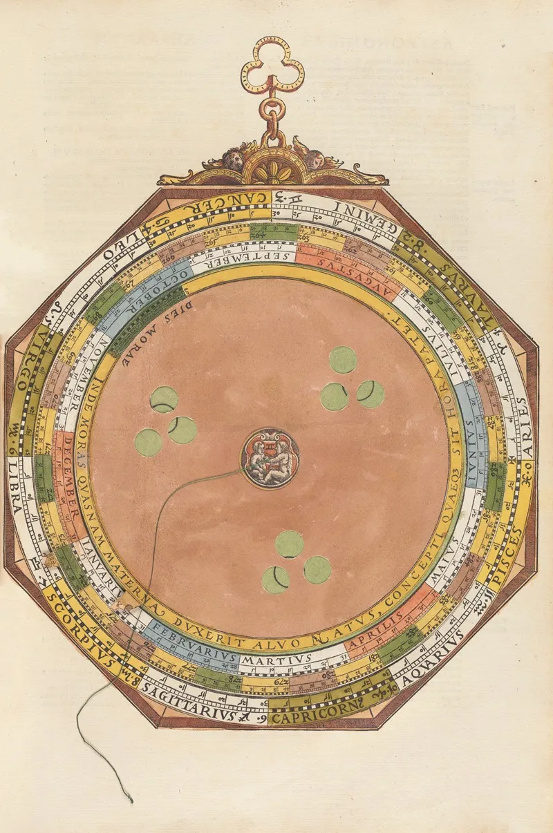 Astronomicum Caesareum Pl 030 by Petrus Apianus - Canvas Print