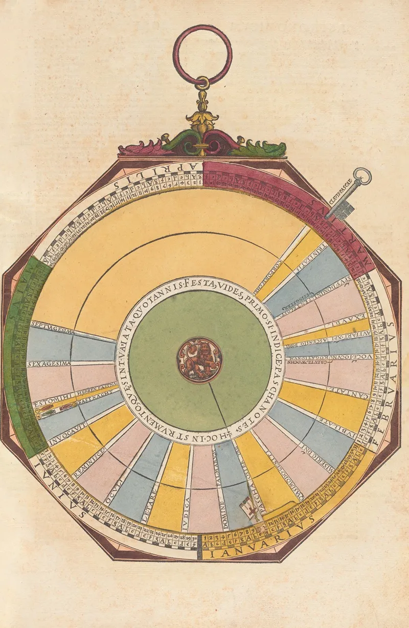 Astronomicum Caesareum Pl 034 by Petrus Apianus - Canvas Print