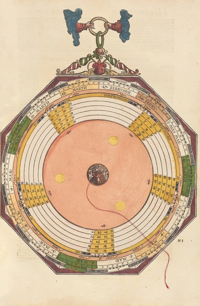 Astronomicum Caesareum Pl 035 by Petrus Apianus - Canvas Print
