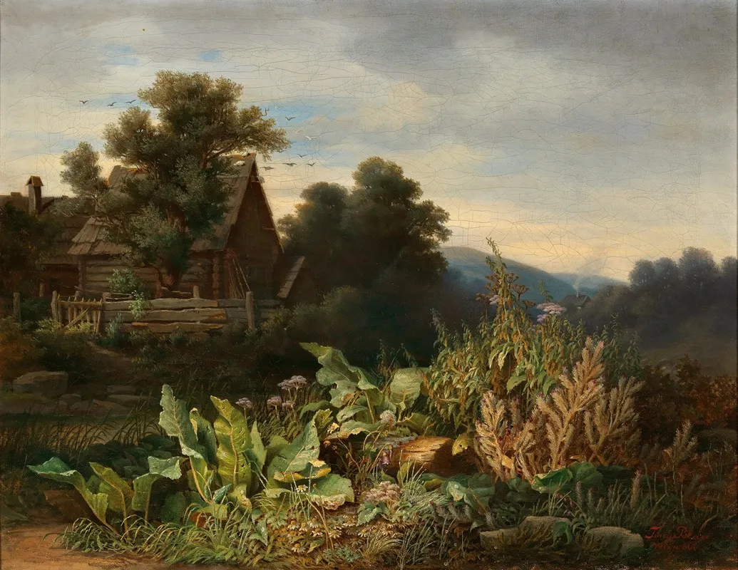 At A Creek by Tina Blau - Canvas Print