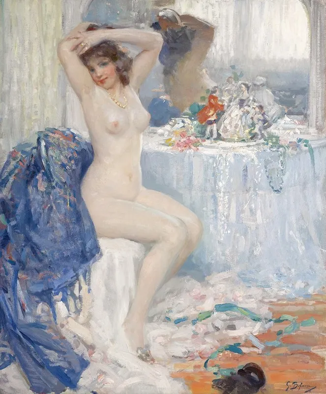 At Her Toilette