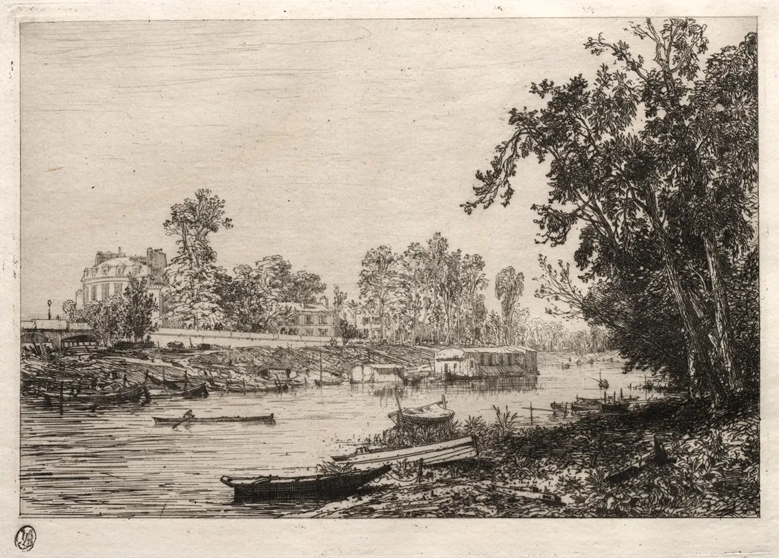 At Neuilly Seine by Maxime Lalanne - Canvas Print