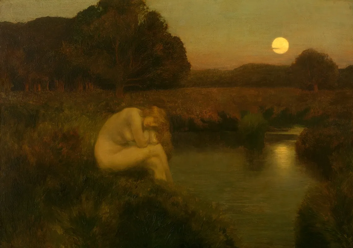 At Nightfall by Émile-René Ménard - Canvas Print