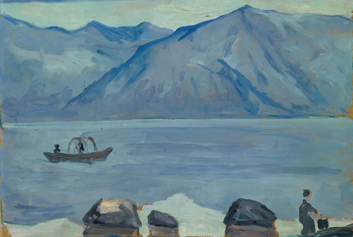 At The Beach Of The Lake Of Lugano