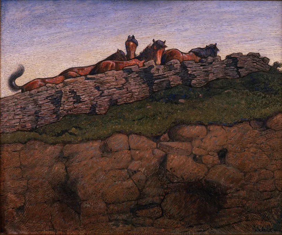 At The Boundary by Nils Kreuger - Canvas Print