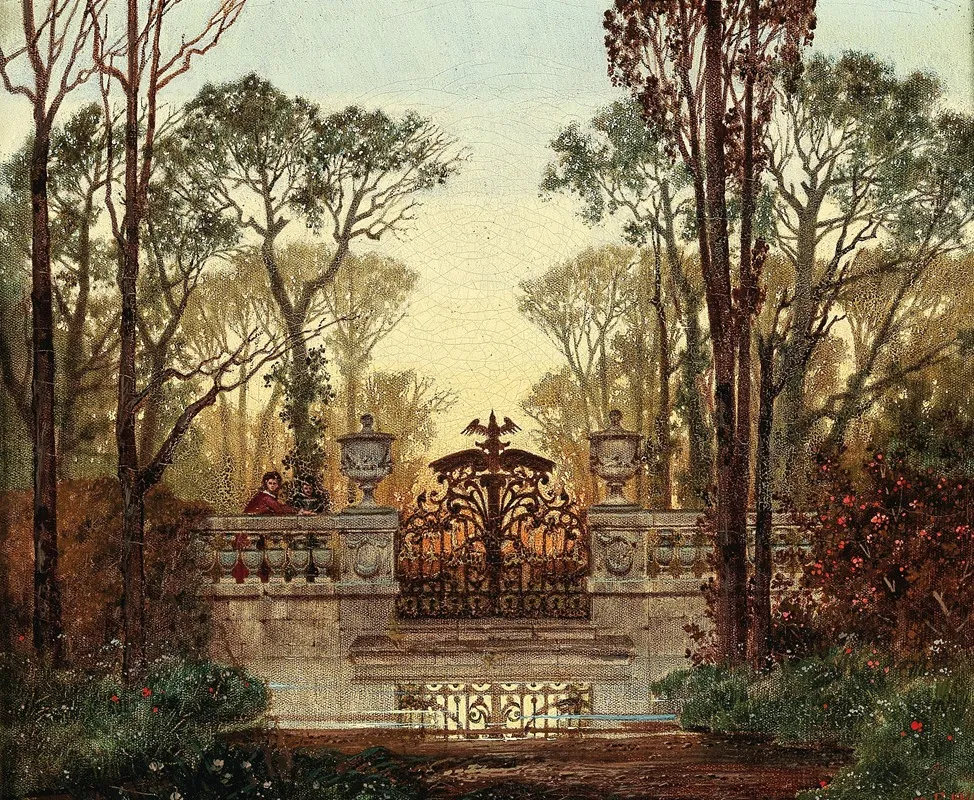 At The Castle Grounds by Ferdinand Knab - Canvas Print