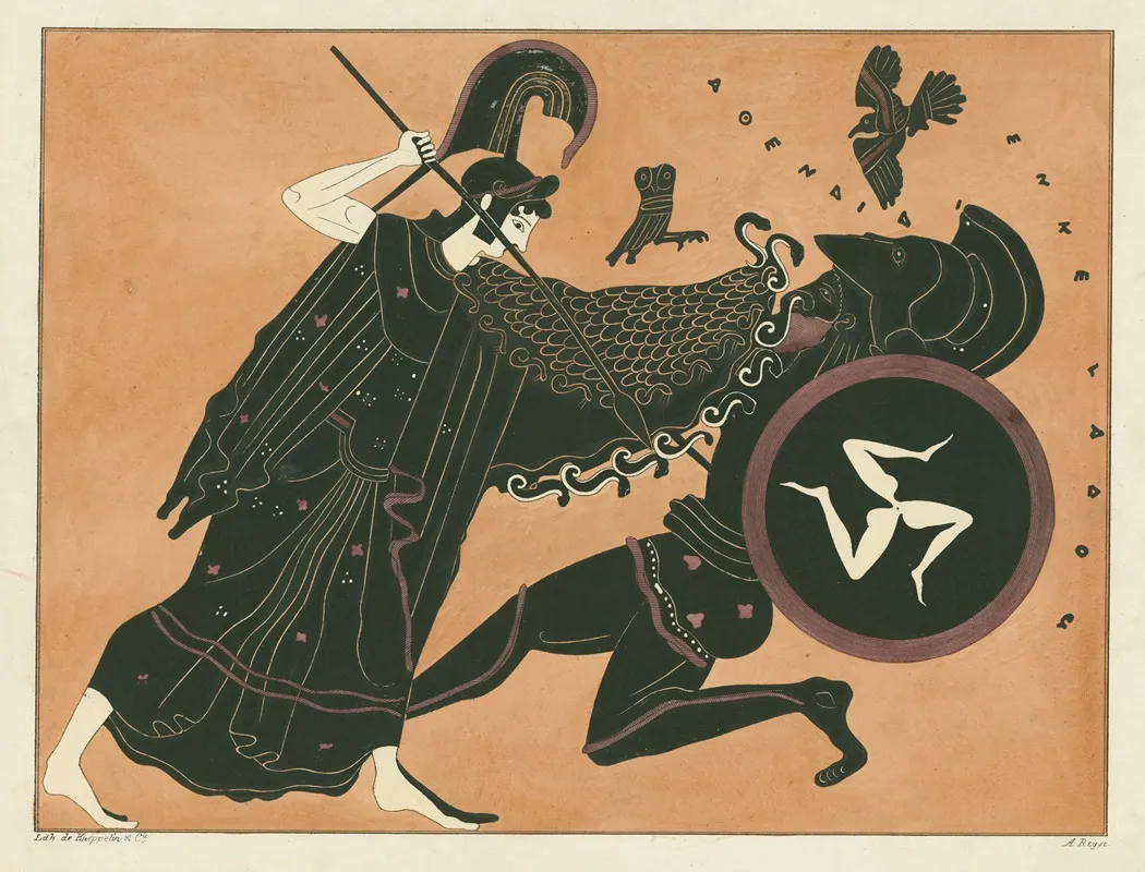 Athena Attacks The Giant Enceladus