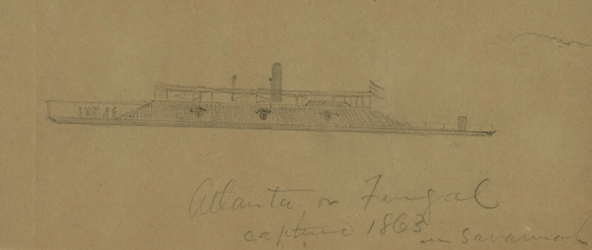 Atlanta Or Fingal Captured 1863 In Savannah