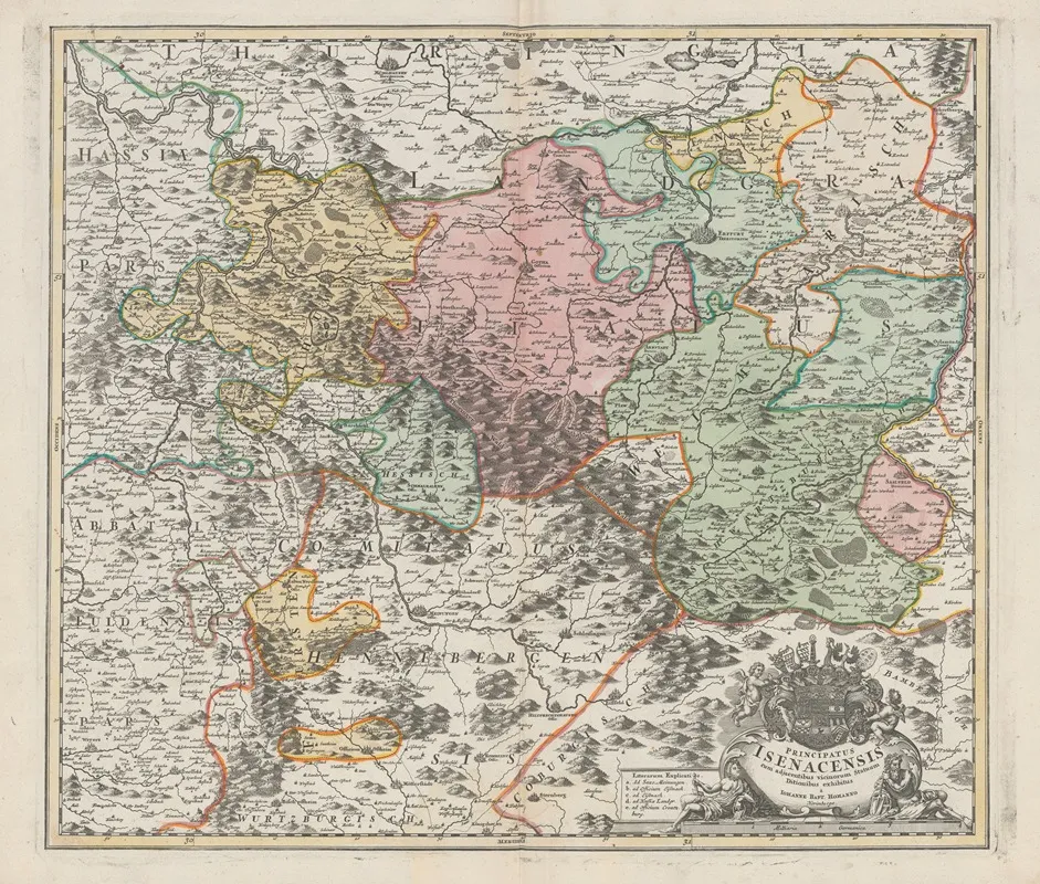 Atlas Nouveau Contenant Toutes Les Parties Su Monde Pl 036 by Covens &amp; Mortier - Canvas Print