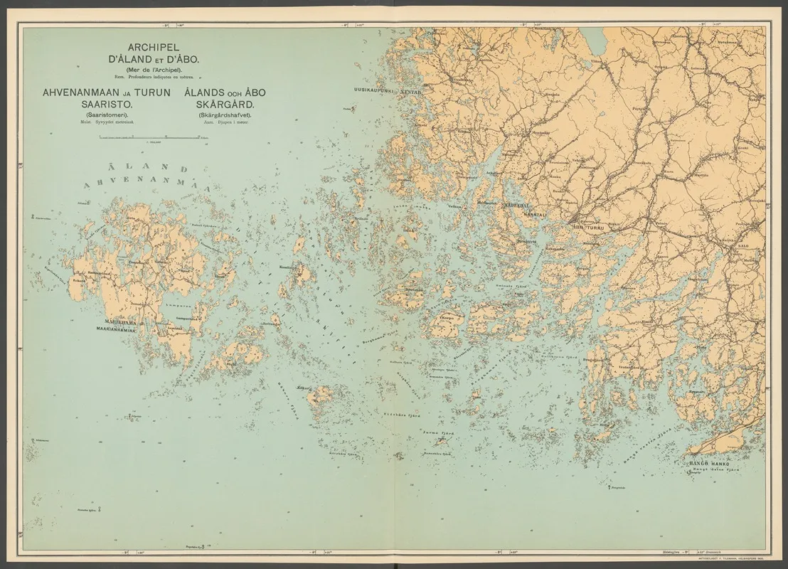 Atlas Ofver Finland Pl 11 by Ferdinand Tilgmann - Canvas Print