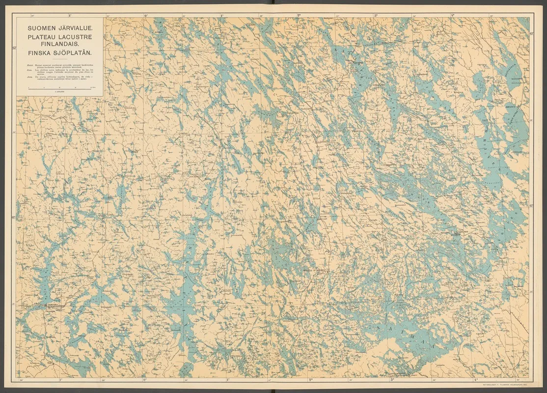 Atlas Ofver Finland Pl 13 by Ferdinand Tilgmann - Canvas Print