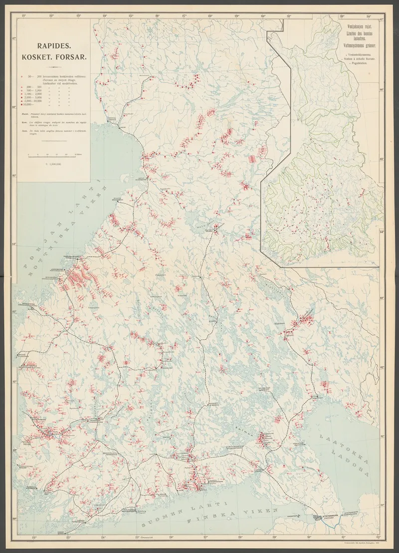 Atlas Ofver Finland Pl 15 by Ferdinand Tilgmann - Canvas Print
