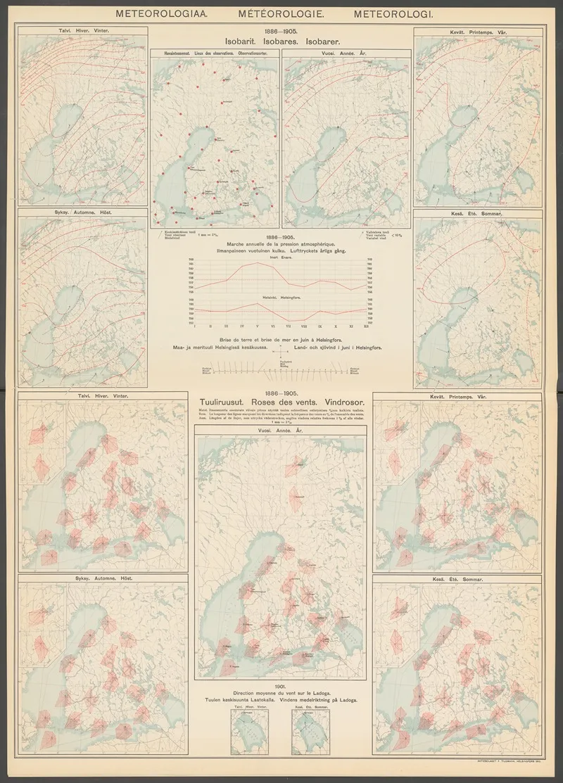 Atlas Ofver Finland Pl 18 by Ferdinand Tilgmann - Canvas Print