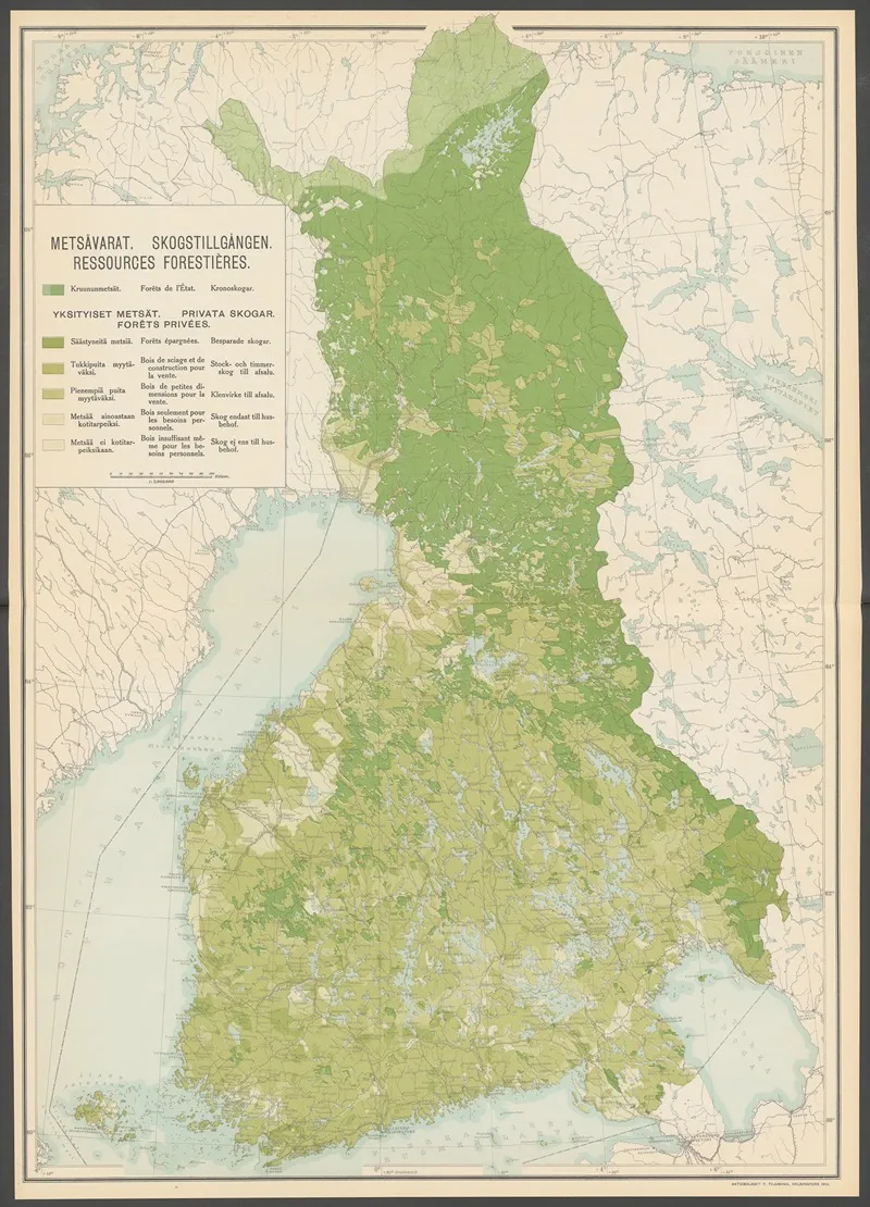 Atlas Ofver Finland Pl 27 by Ferdinand Tilgmann - Canvas Print