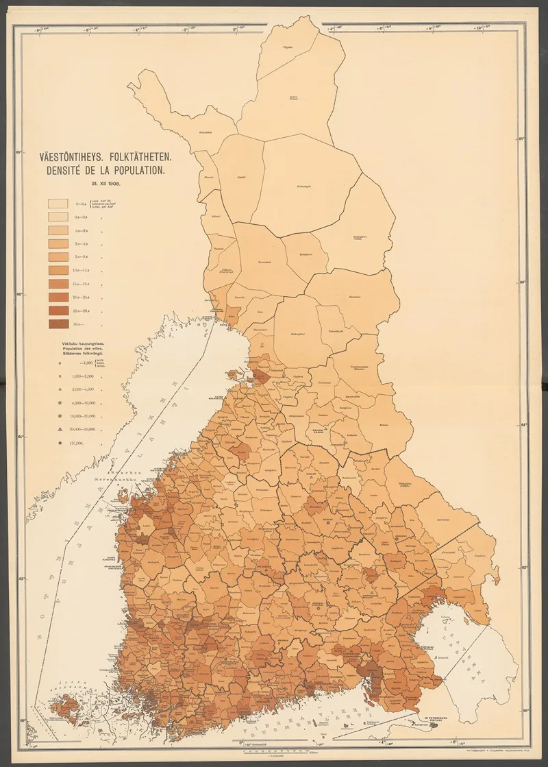 Atlas Ofver Finland Pl 29 by Ferdinand Tilgmann - Canvas Print