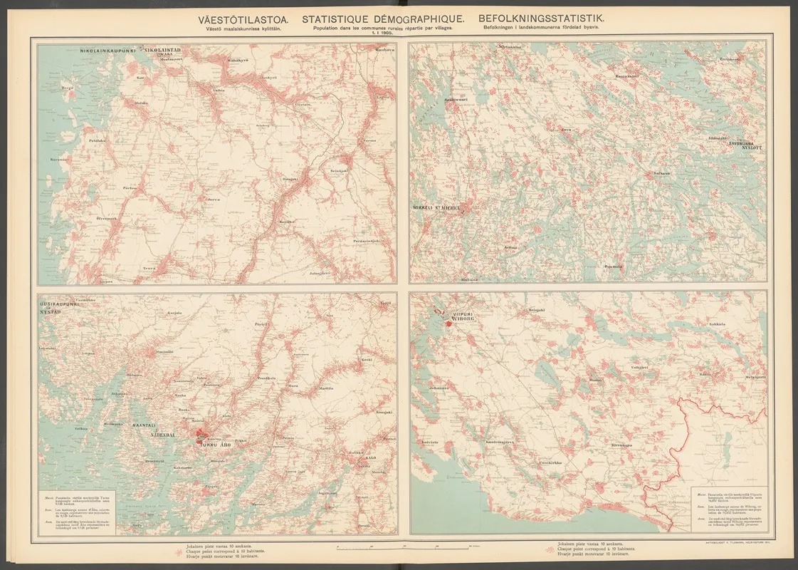 Atlas Ofver Finland Pl 30 by Ferdinand Tilgmann - Canvas Print