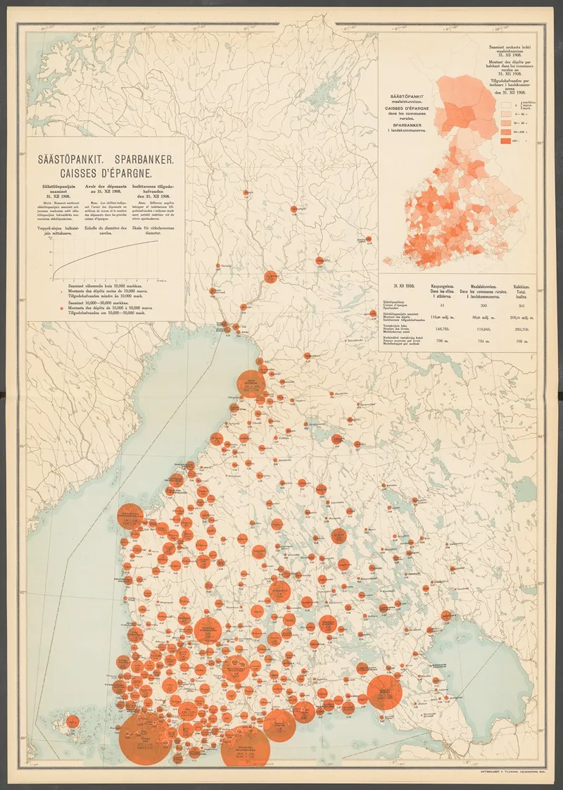 Atlas Ofver Finland Pl 50 by Ferdinand Tilgmann - Canvas Print