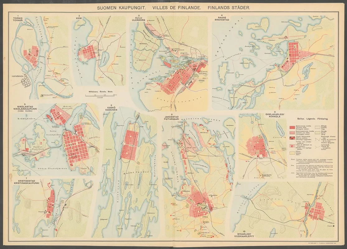 Atlas Ofver Finland Pl 59 by Ferdinand Tilgmann - Canvas Print