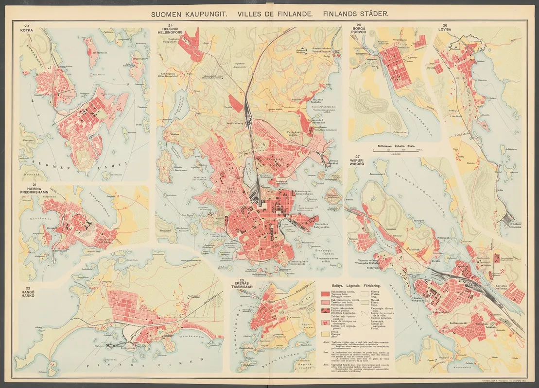 Atlas Ofver Finland Pl 61 by Ferdinand Tilgmann - Canvas Print