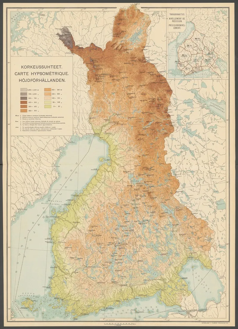Atlas Ofver Finland Pl 63 by Ferdinand Tilgmann - Canvas Print