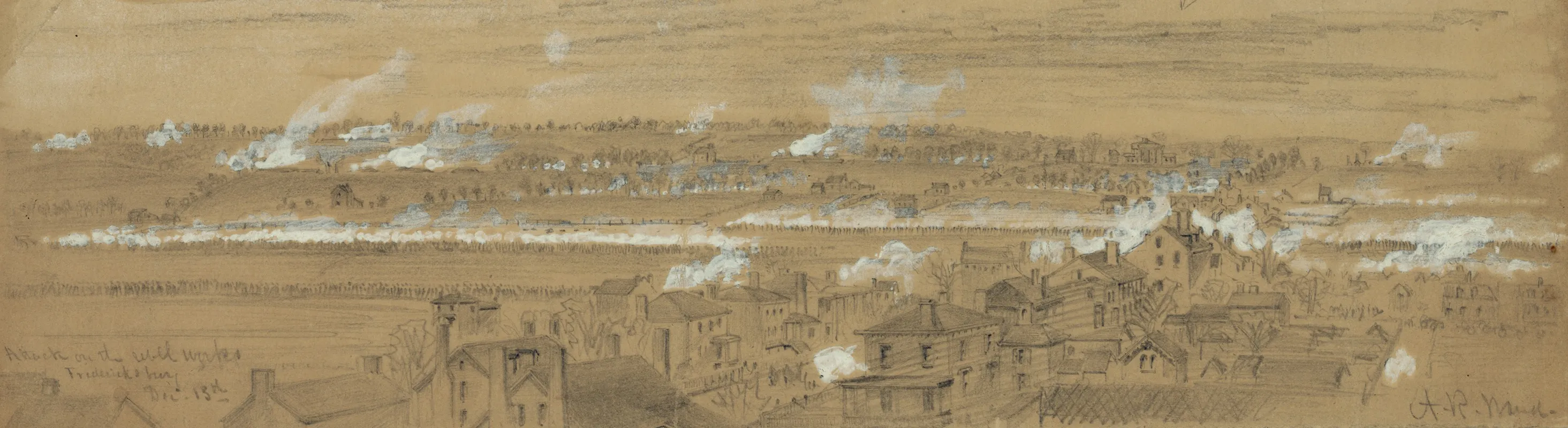 Attack On The Rebel Works Fredericksburg Dec 13th
