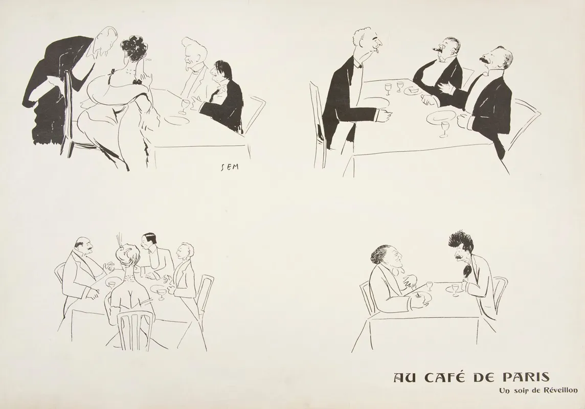 Au Cafe De Paris Une Soir De Reveillon