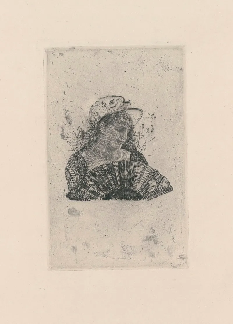 Au Jardin 7 by Félicien Rops - Canvas Print