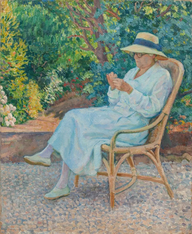 Au Jardin 9 by Theo van Rysselberghe - Canvas Print