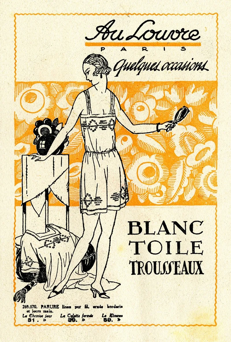 Au Louvre Blanc Toile Trousseaux