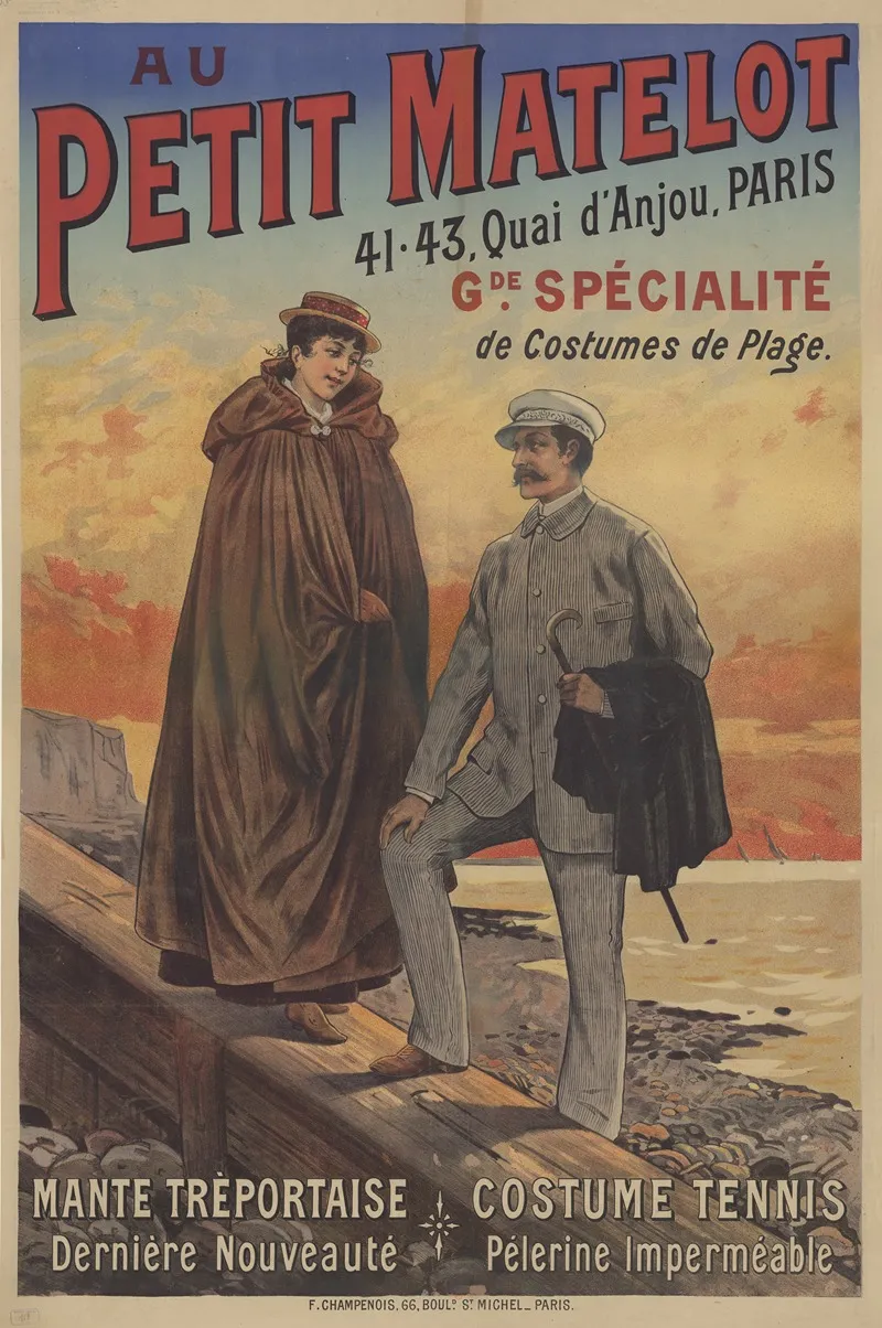 Au Petit Matelot 41 43 Quai Danjou Paris Grande Specialite De Costumes De Plage
