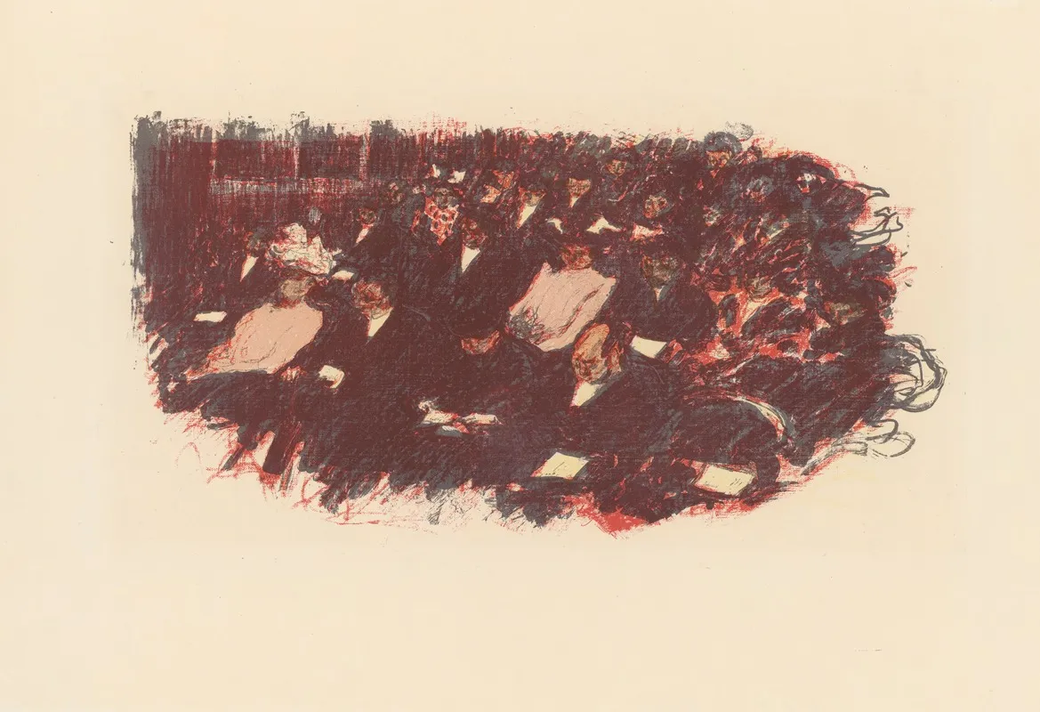 Au Theatre 6 by Pierre Bonnard - Canvas Print