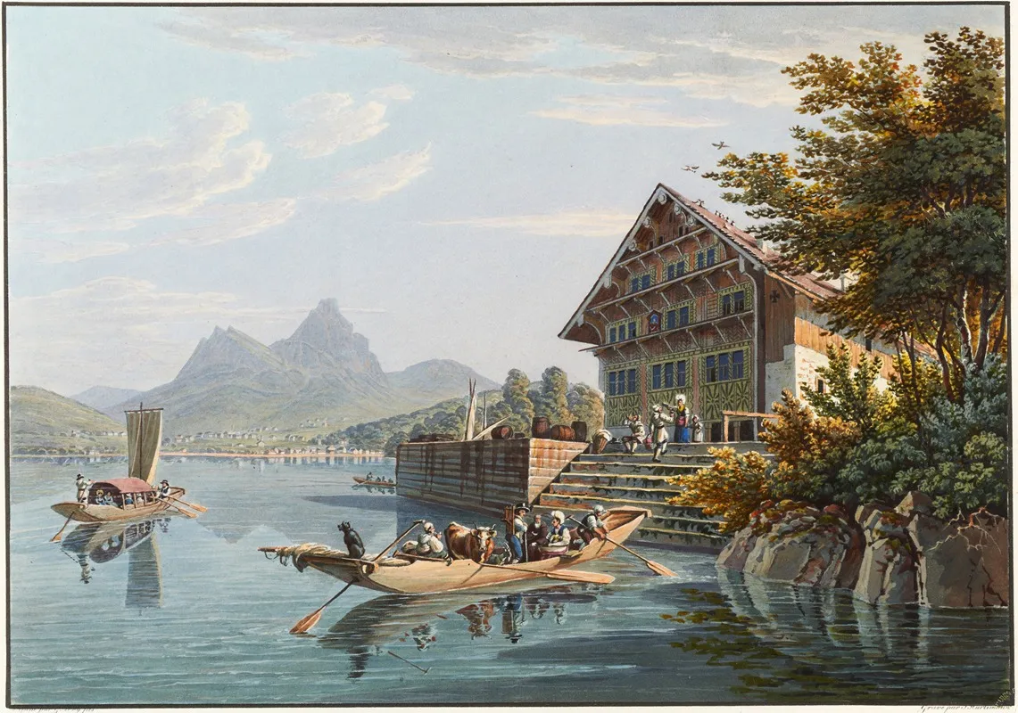 Auberge De Treib Entre Bekenried Et Brunnen Sur Le Lac Des Quatre Cantons 2