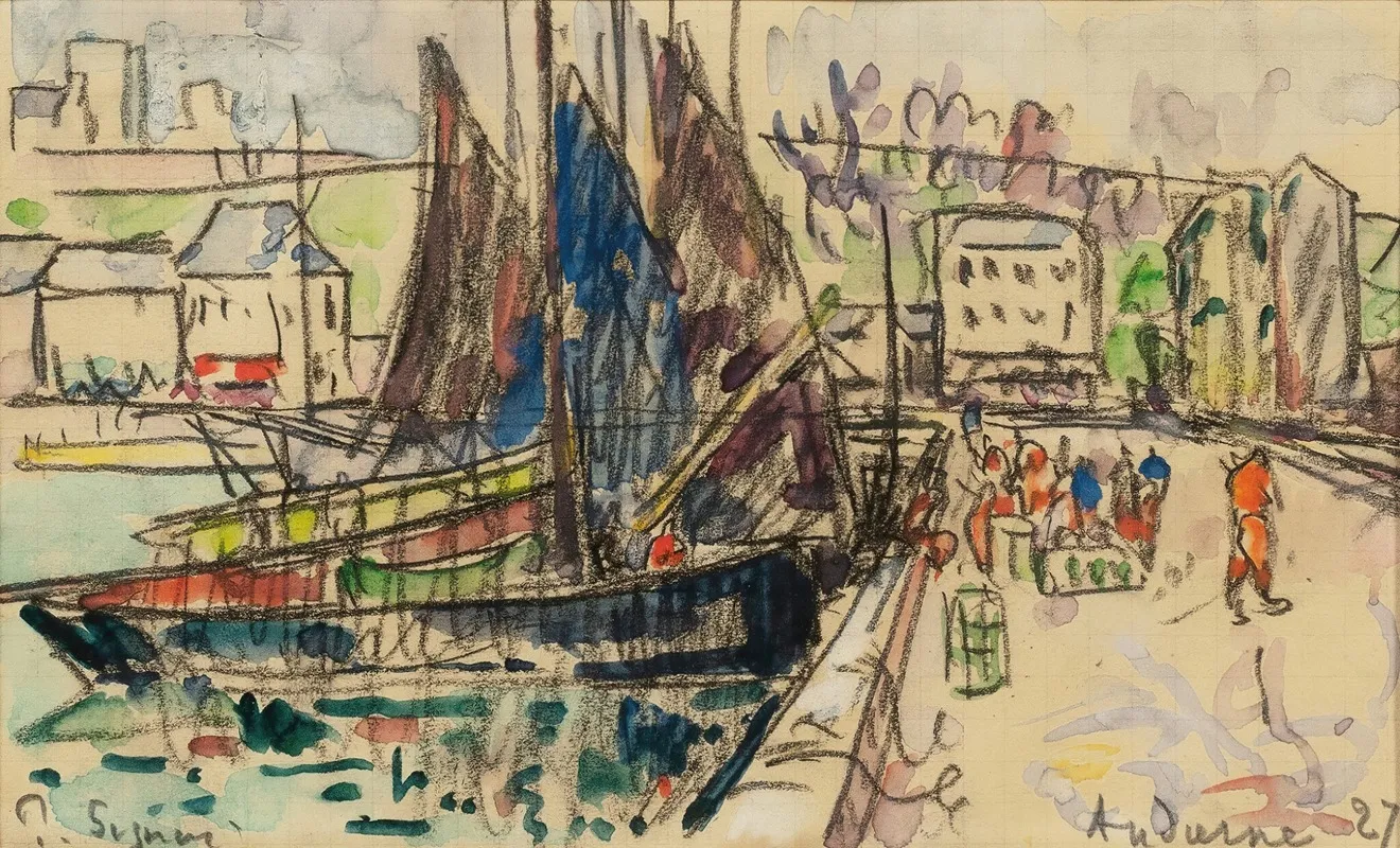 Audierne by Paul Signac - Canvas Print